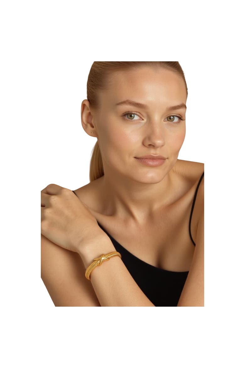 Waterproof Love Twist Bracelet, Alternate, color, GOLD
