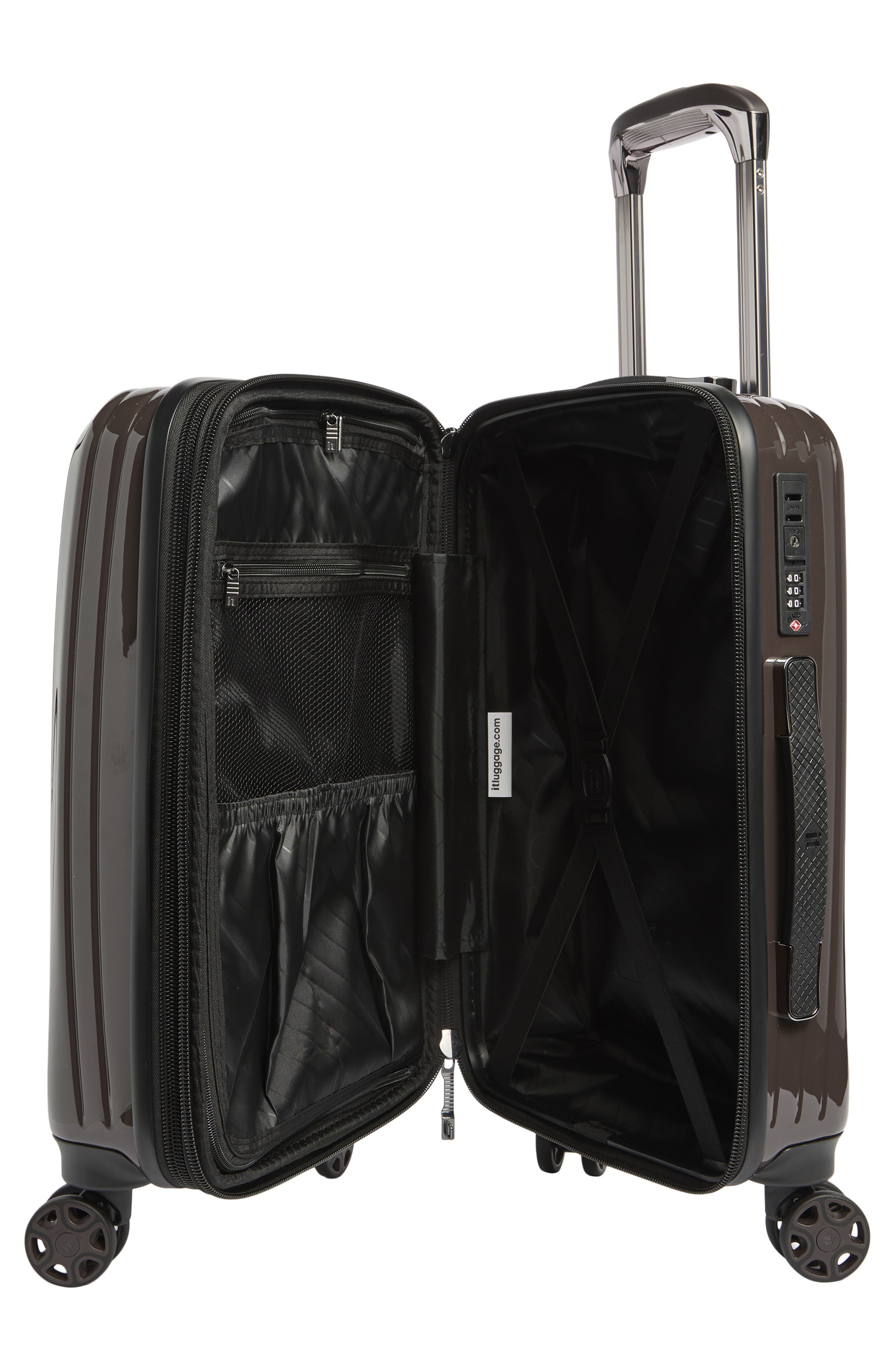 IT LUGGAGE Optical 21-Inch Hardside Carry-On Luggage, Alternate, color, Brown/ Chocolate