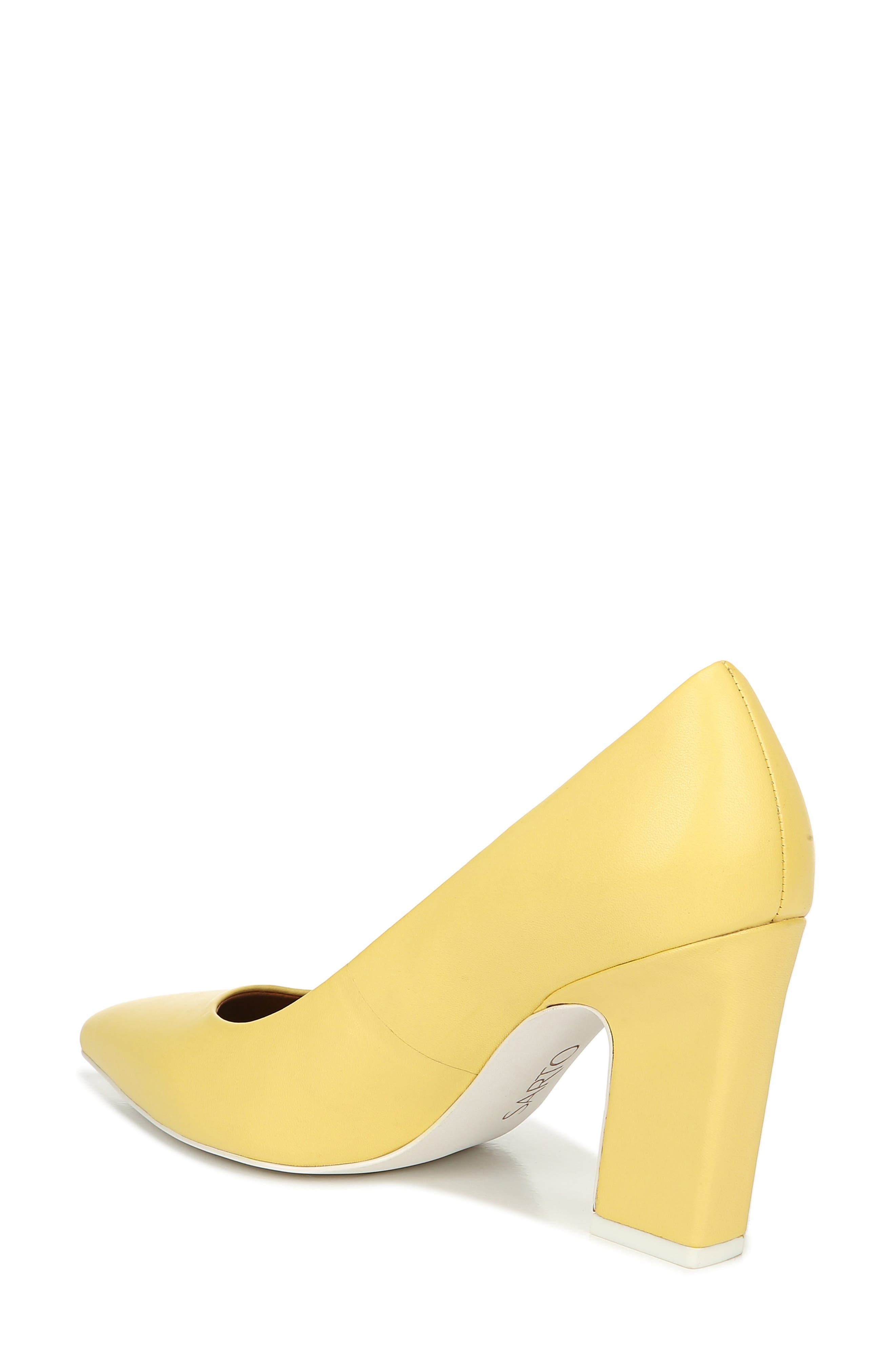 Sasha Pointed Toe Pump, Alternate, color, LEMON LEATHER