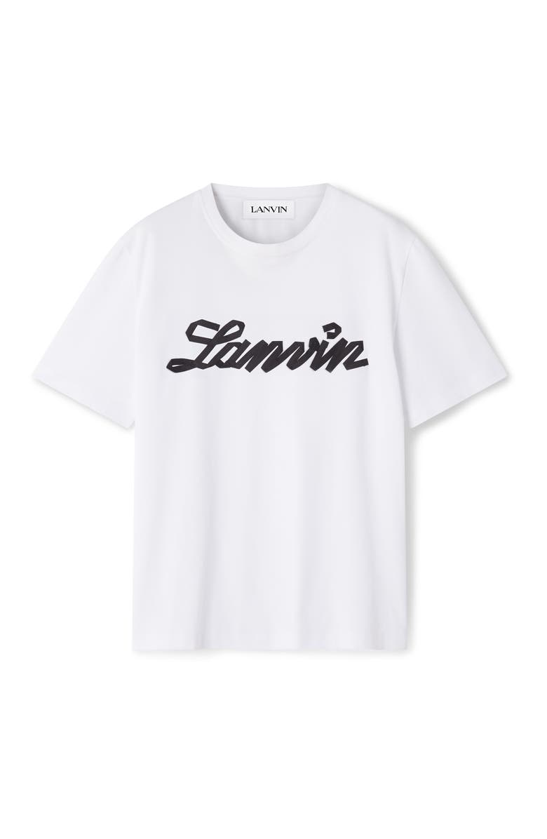 Lanvin White Lanvin Ribbon T-Shirt, Alternate, color, Optic White