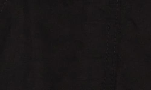 Democracy Poplin Cargo Joggers In Black