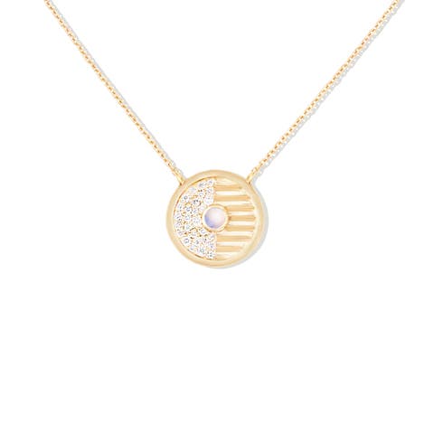 Found Small Disk Pendant Necklace