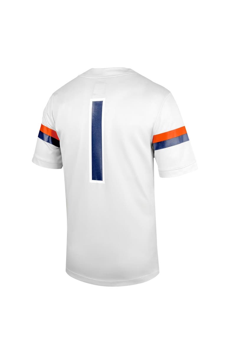 Nike Men's Nike #1 White Virginia Cavaliers Untouchable Football Jersey, Alternate, color, White