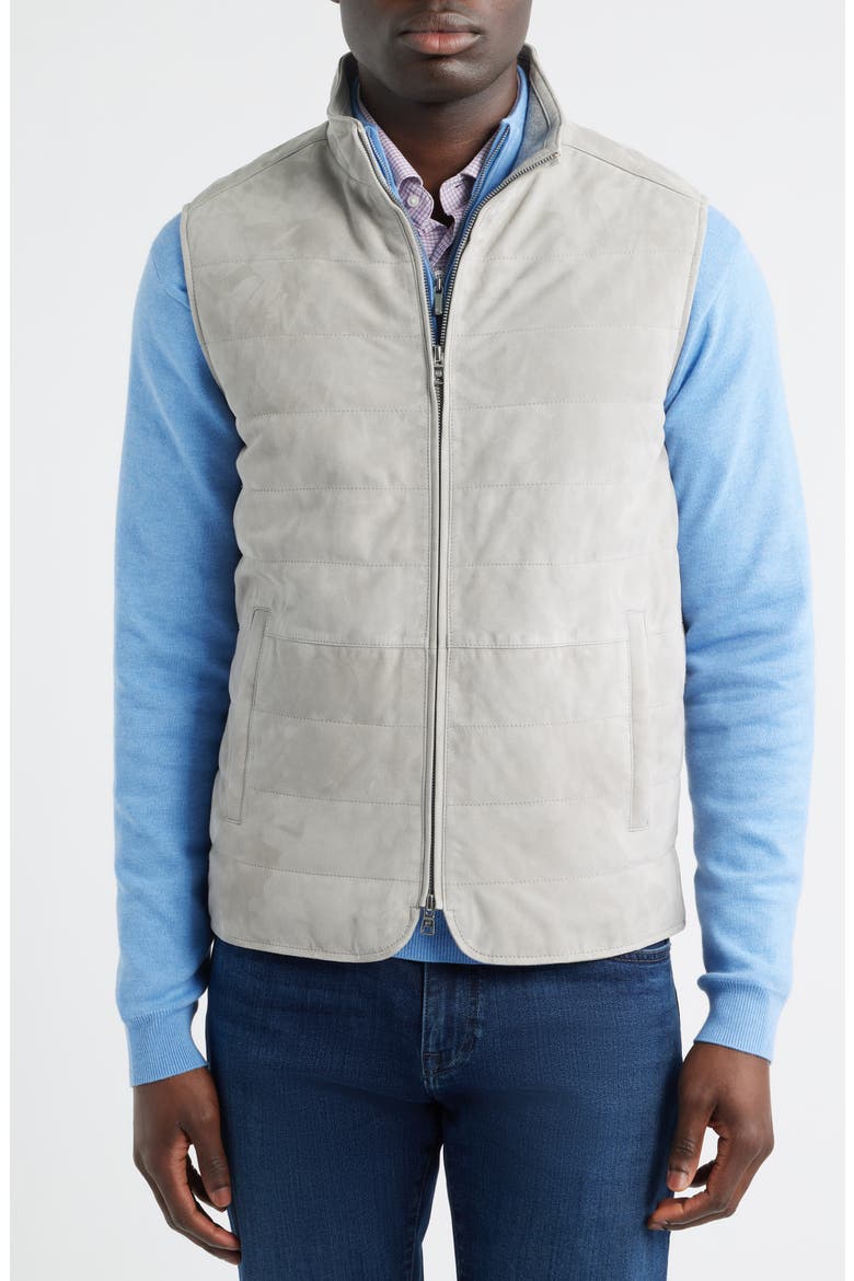Crown Crafted Featherweight Suede Vest, Alternate, color, BRITISH GREY