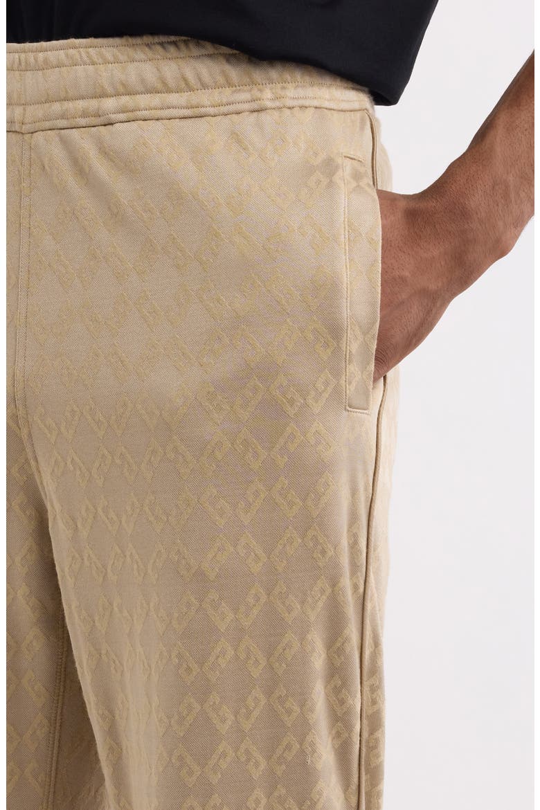 Monogram 72 Jacquard Track Pants, Alternate, color, BEIGE CAPPUCCINO