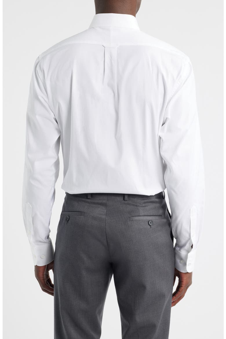 Regular Fit White Cotton Button-Down Oxford Shirt, Alternate, color, WHITE