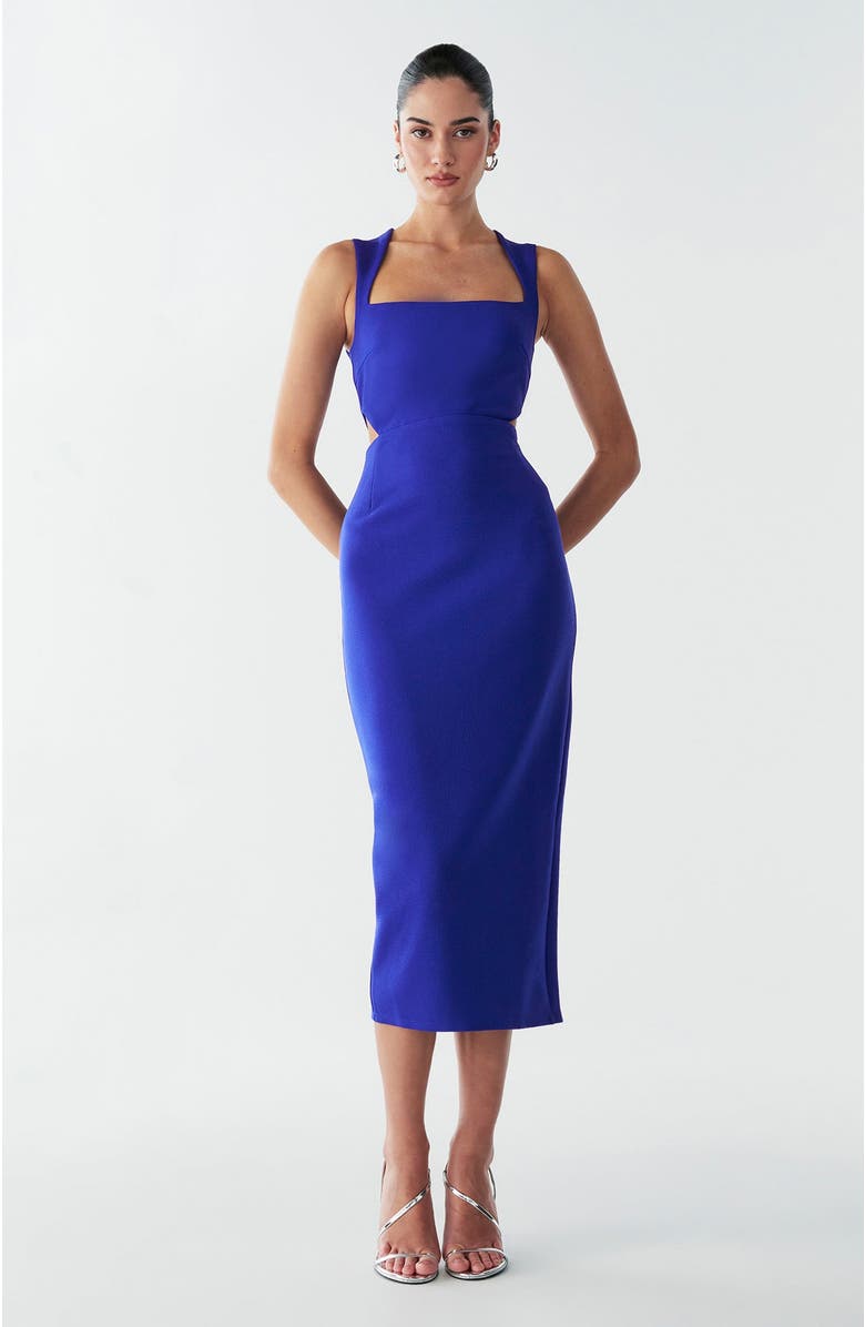 BWLDR Riri Maxi Dress, Alternate, color, Cobalt Blue