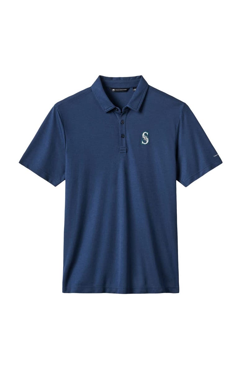 TravisMathew Men's TravisMathew Navy Seattle Mariners Playoff Pitch Polo, Alternate, color, 