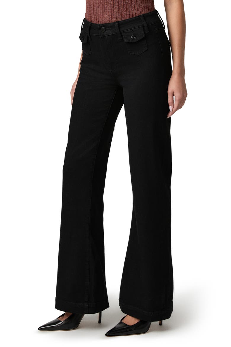 Leenah High Waist Wide Leg Jeans, Alternate, color, BLACK SHADOW