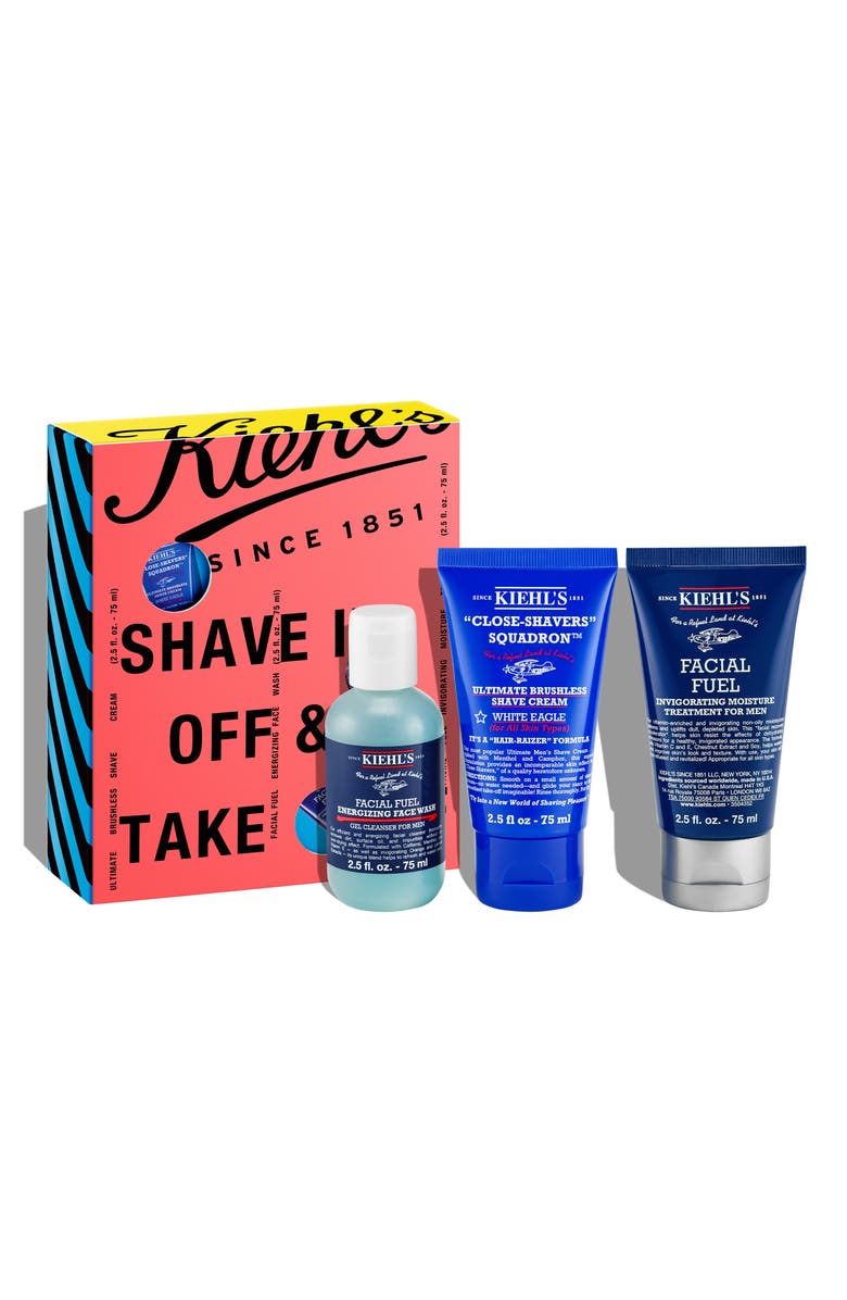 Kiehl's Since 1851 Shave it Off & Take it Off Skincare Gift Set $62 Value, Main, color,