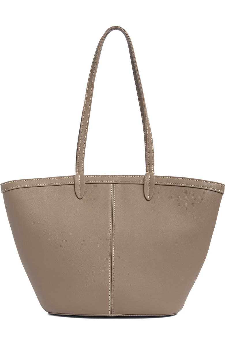 Saige Leather Fan Tote Bag
