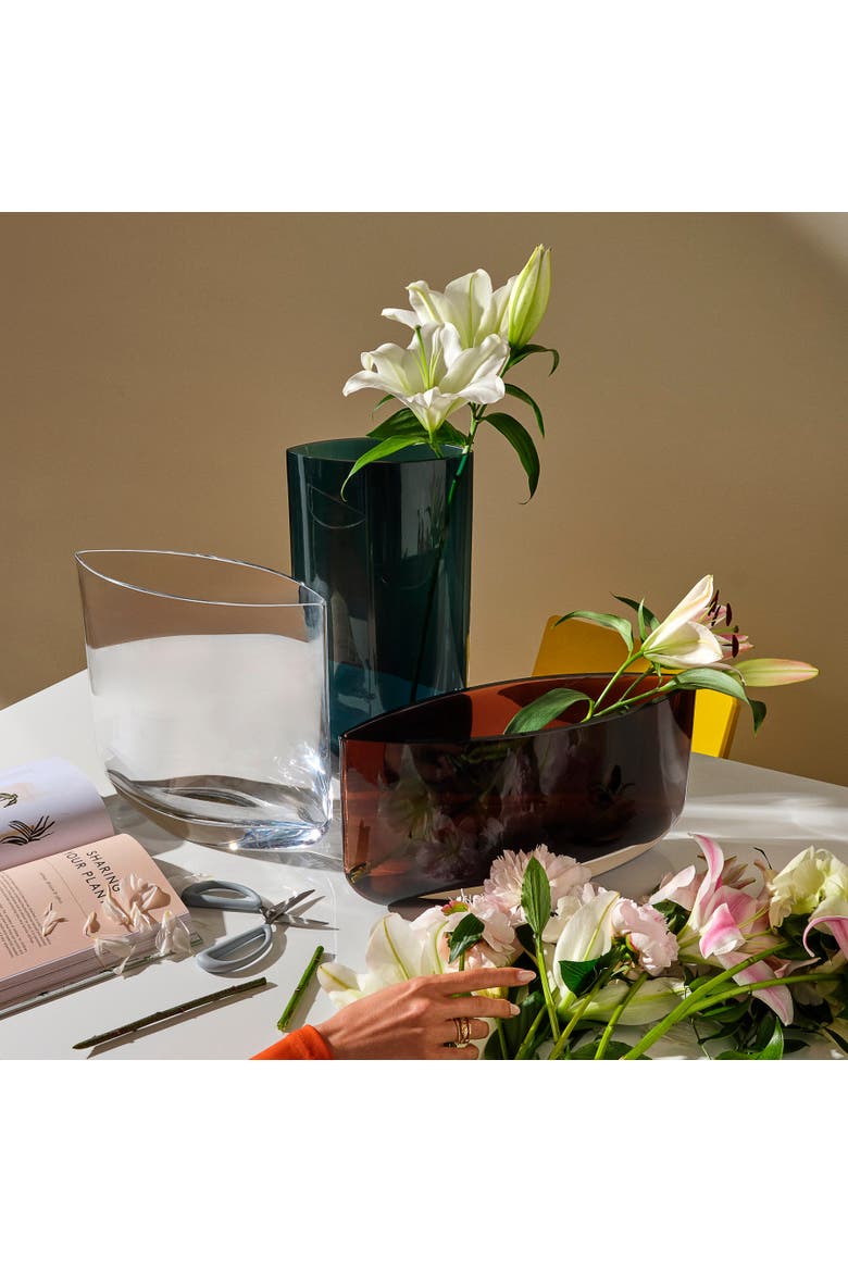 Blade Vase, Wide, Alternate, color, Caramel