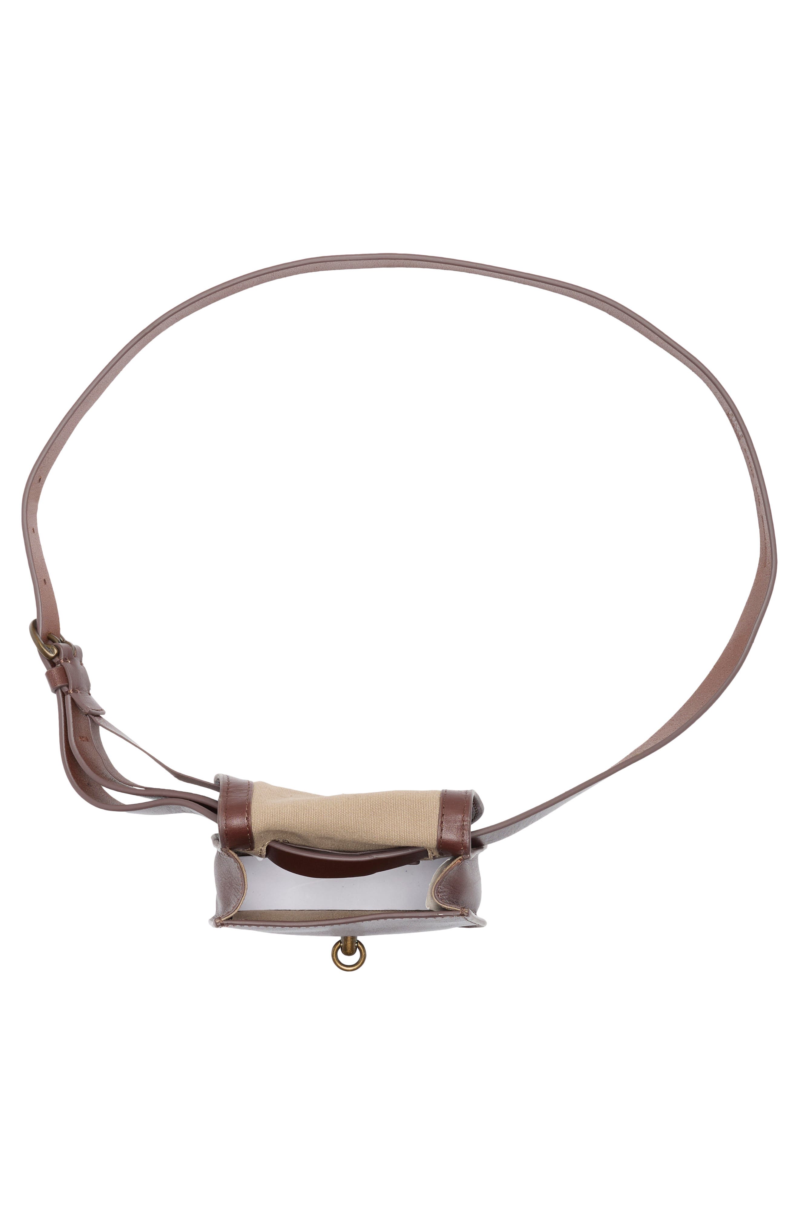 Frye Leather Belt Bag, Alternate, color, Dark Brown