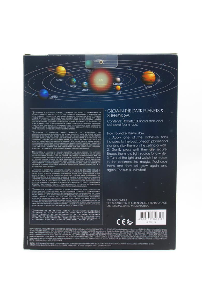 Glow Planets & Supernova 100 Glow in Dark Stick Ons, Alternate, color, Multicolored
