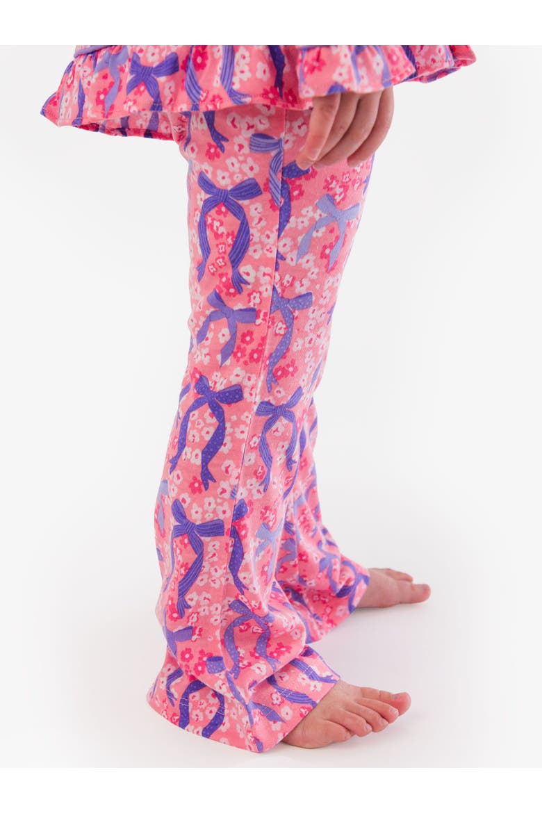 Ruffle Flare Pajama Set, Alternate, color, Bow Besties