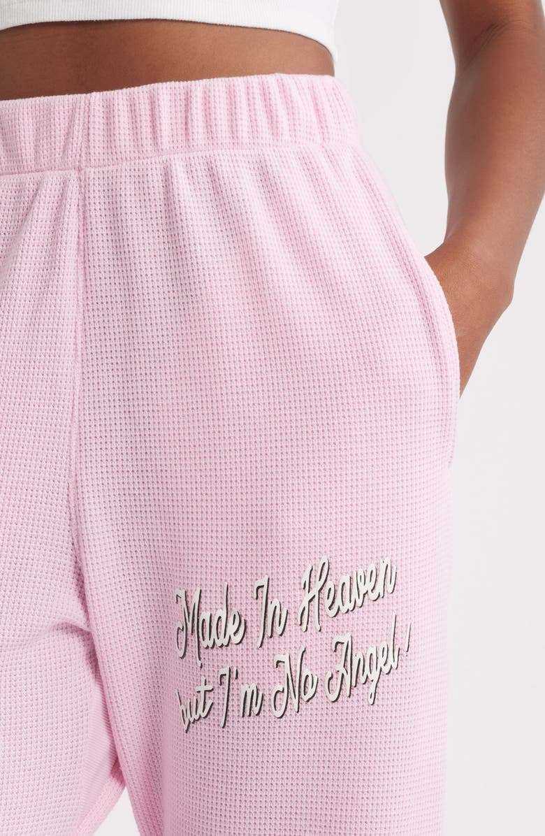 BOYS LIE Georgia Rules V2 Mac Slim Thermal Sweatpants, Alternate, color, Pink