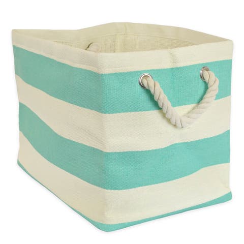 Large Woven Paper Rectangular Storage Bin