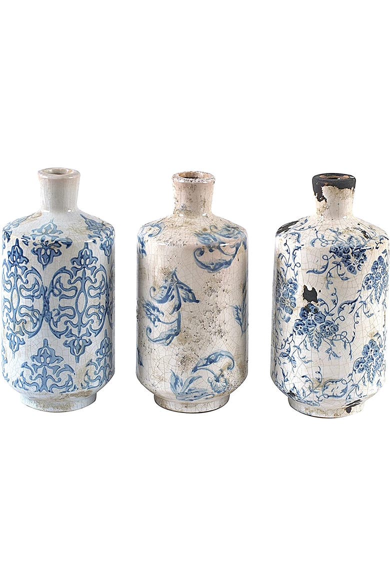 Various Decorative Vases, Main, color, Blue