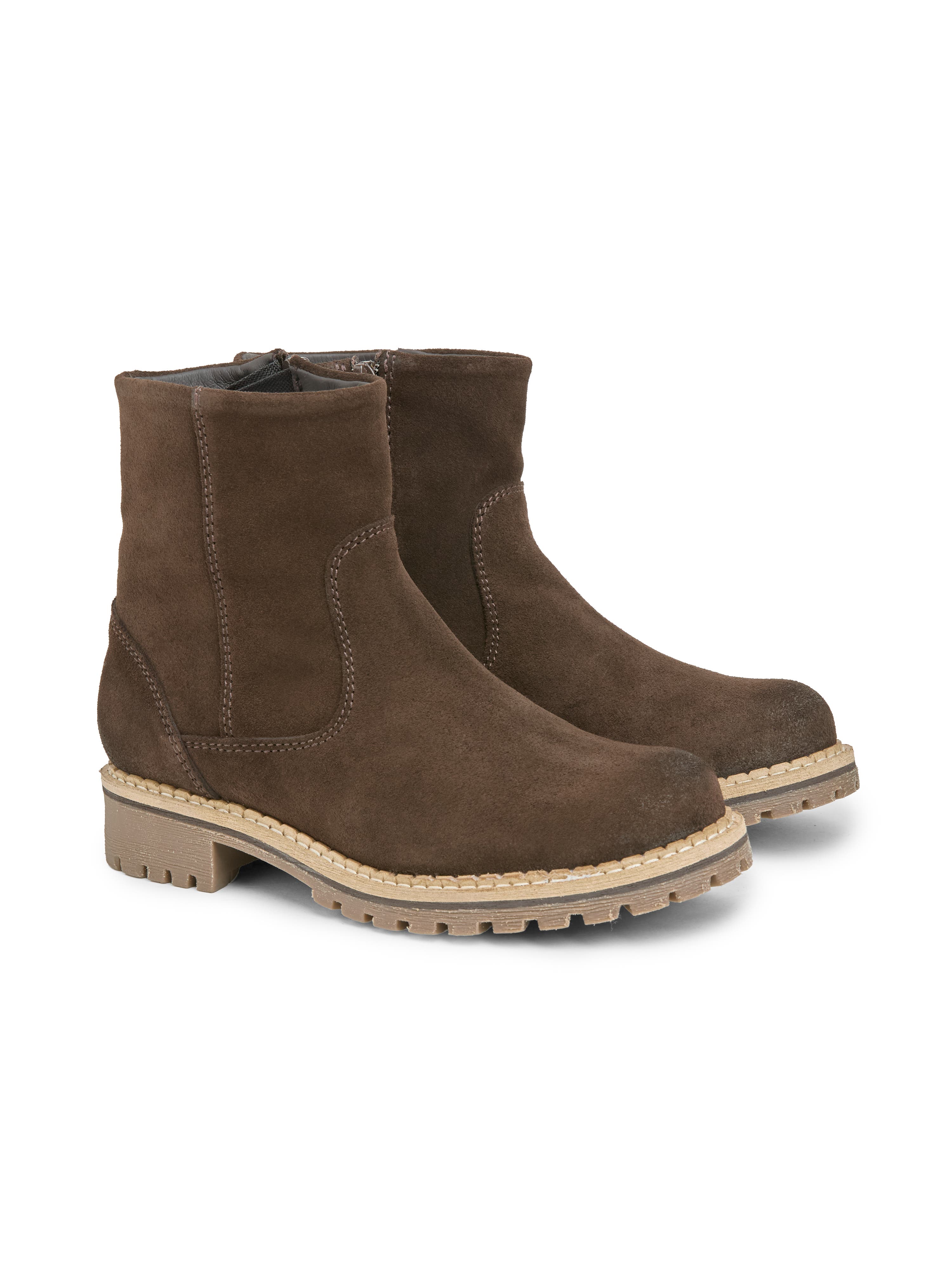 Waterproof Suede Ankle Boot, Alternate, color, Chocolate