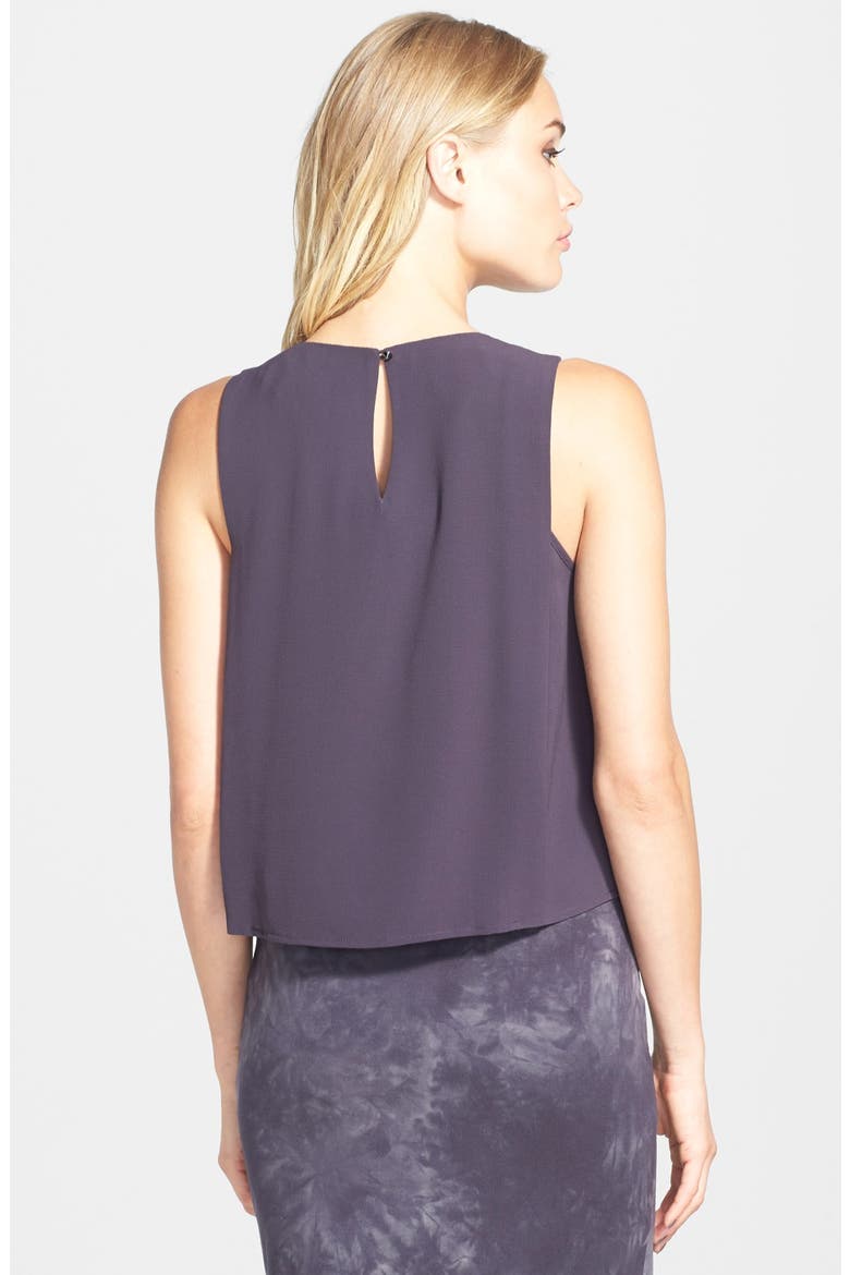 ASTR Embellished Tank, Alternate, color, CHARCOAL