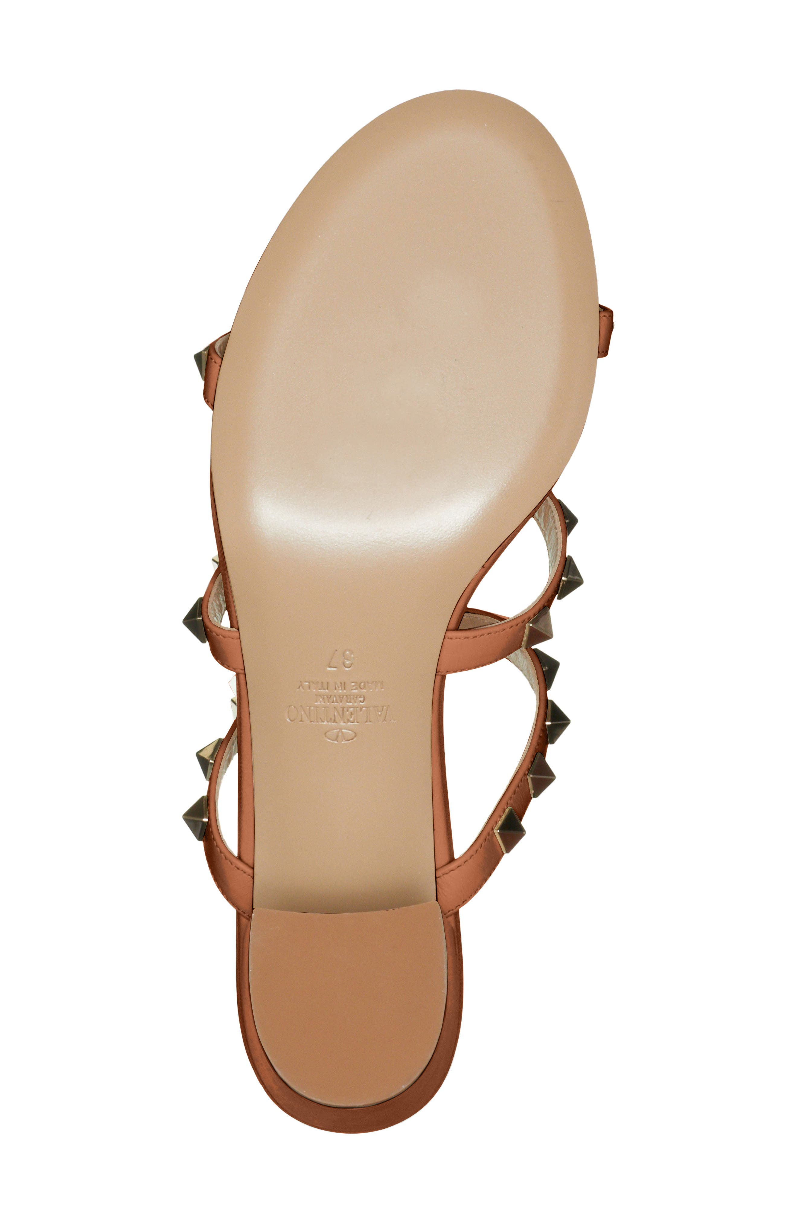 Valentino Garavani Valentino Rockstud Slide Sandal, Alternate, color, 