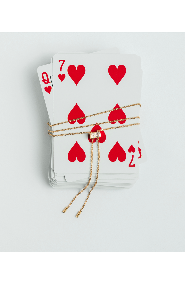 Hey Harper Crystal Gumdrop Necklace, Alternate, color, Gold