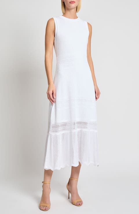Modern Fit Pointelle Midi Dress