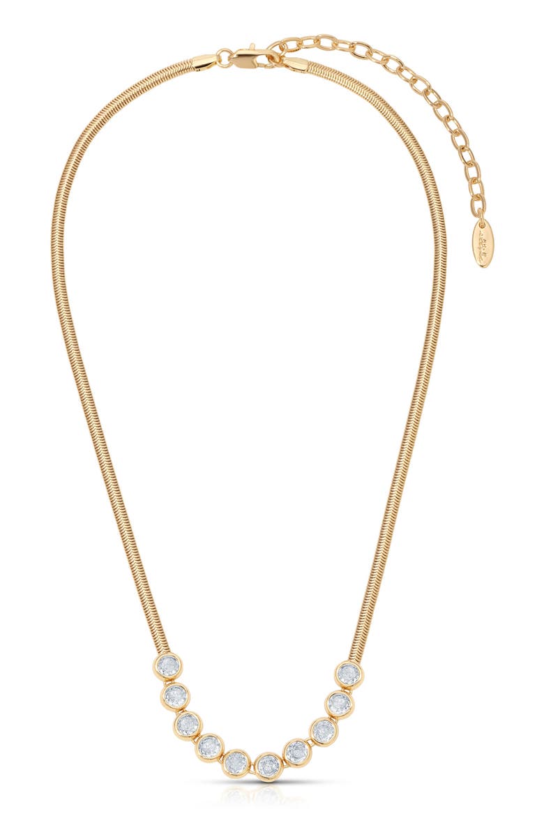 Crystal Choker Necklace, Alternate, color, GOLD