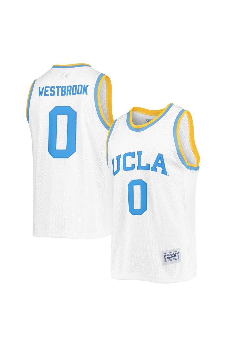 Retro Brand Men's Original Retro Brand Russell Westbrook White UCLA Bruins Commemorative Classic Basketball Jersey, Alternate, color, 