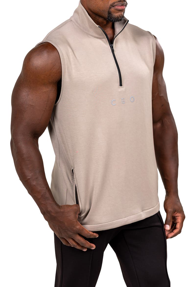Athletic Quarter Zip Pullover, Alternate, color, WHITE