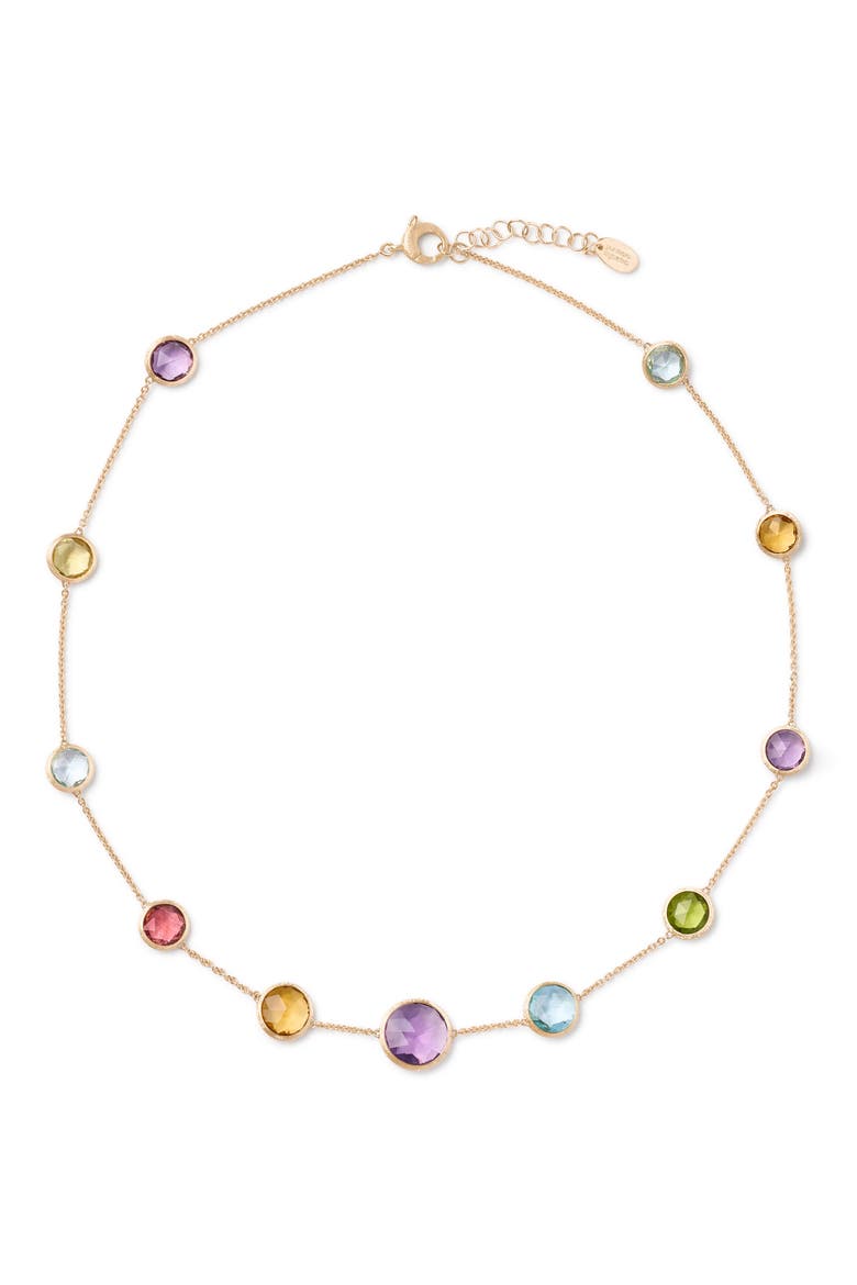 Jaipur Mixed Semiprecious Stone Necklace, Main, color, GOLD