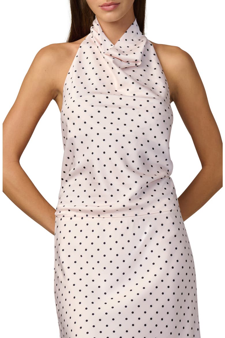 The Ines Halter Top, Main, color, ECRU POLKA DOT