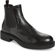 Prada Chocolate Leather Chelsea Boot