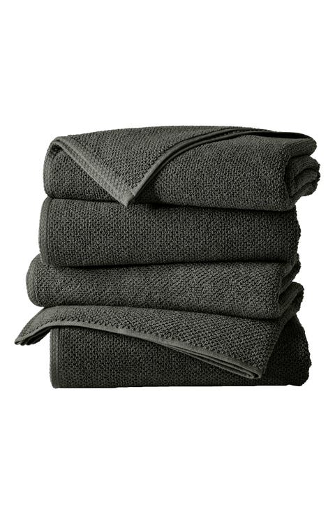 Cotton 4-Pack Textured Bath Towels