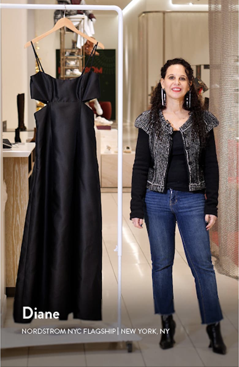 Cutout Satin Gown, sales video thumbnail