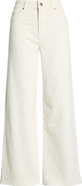 PAIGE Anessa High Waist Ankle Wide Leg Jeans