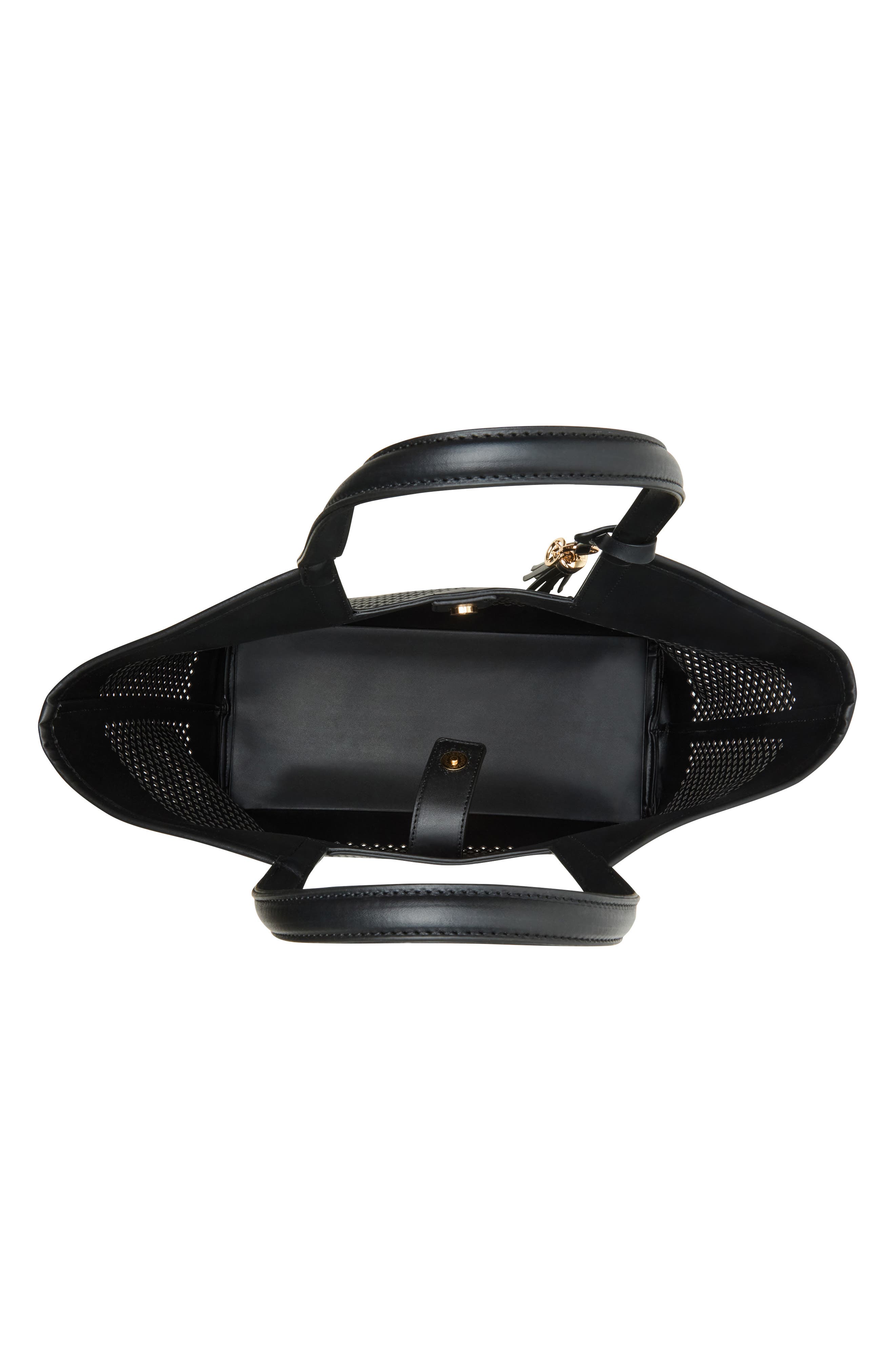 Anne Klein Large Perforated Tote Bag, Alternate, color, 