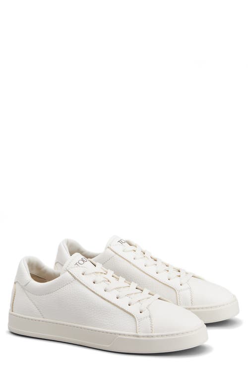 Tod's Sneakers In Bianco Latte