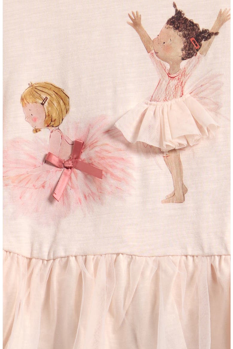 Kids' Ballerina Peplum Top & Leggings Set, Alternate, color, PINK