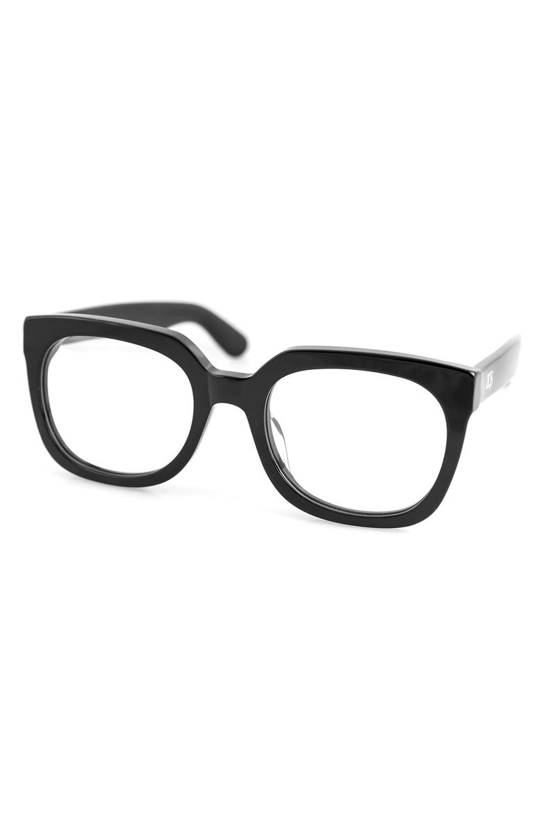 AQS Theo 50mm Square Optical Frames, Alternate, color, Black