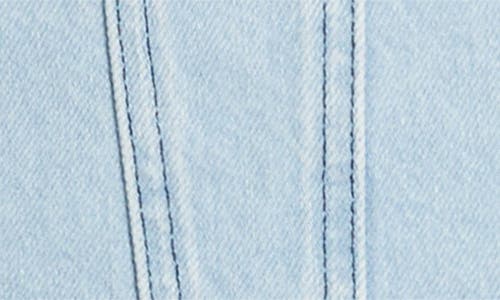 Marine Layer Ray Denim Crop Trucker Jacket In Medium Wash