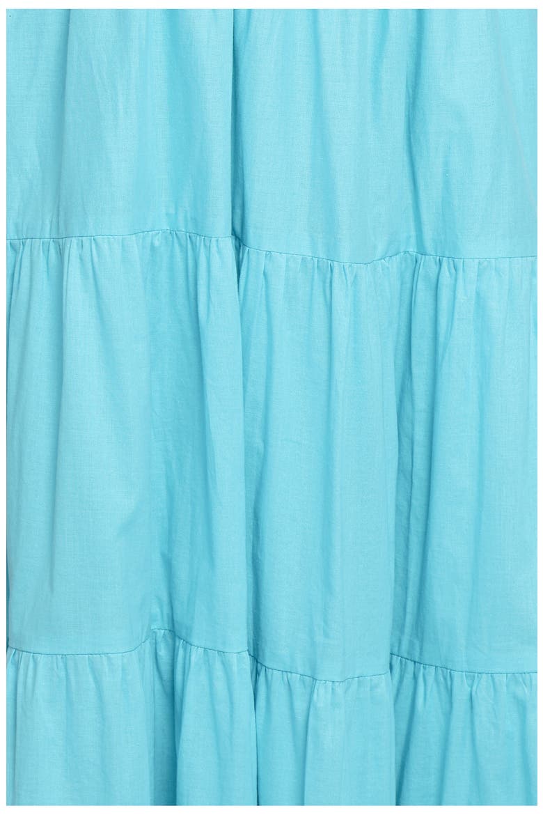 Delaware Smocked Tiered Maxi Dress, Alternate, color, BLUE