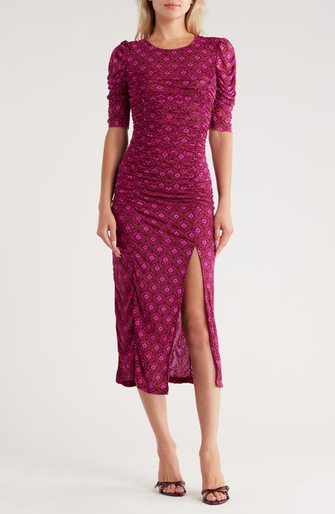 Briella Floral Side Slit Dress