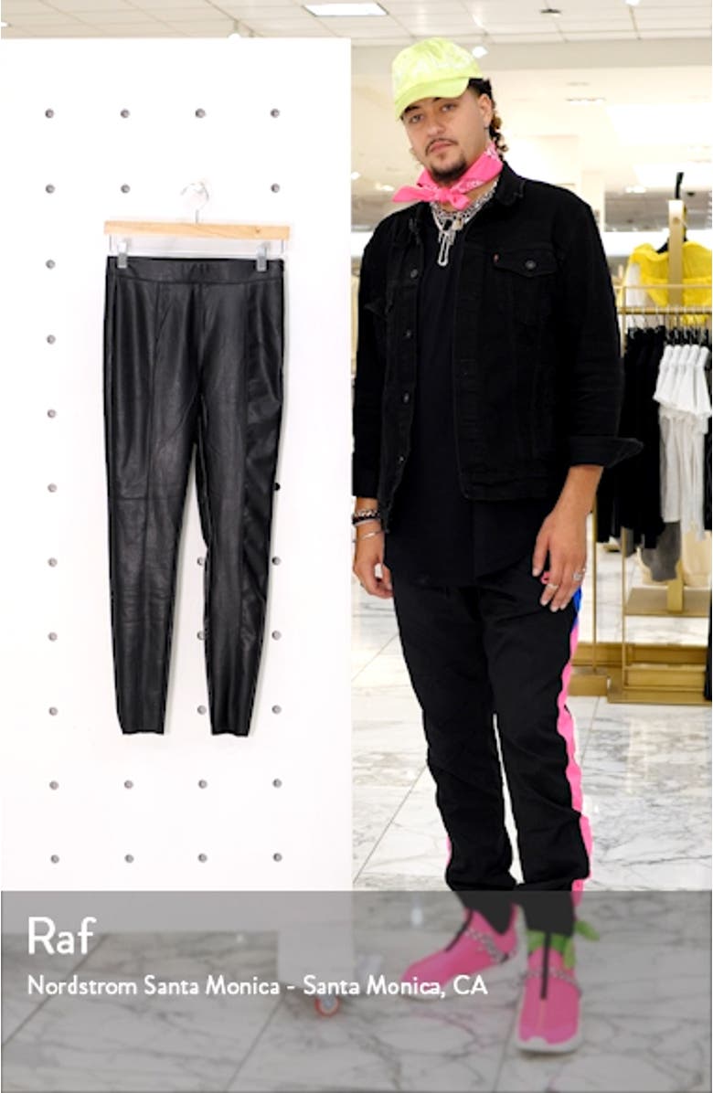 Piper Faux Leather Skinny Leggings, sales video thumbnail
