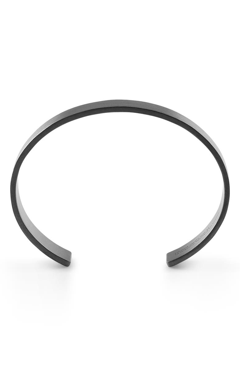 le gramme Men's 41G Brushed Sterling Silver Ribbon Cuff Bracelet, Alternate, color, 