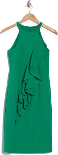 Laguna Halter Neck Ruffle Body-Con Dress