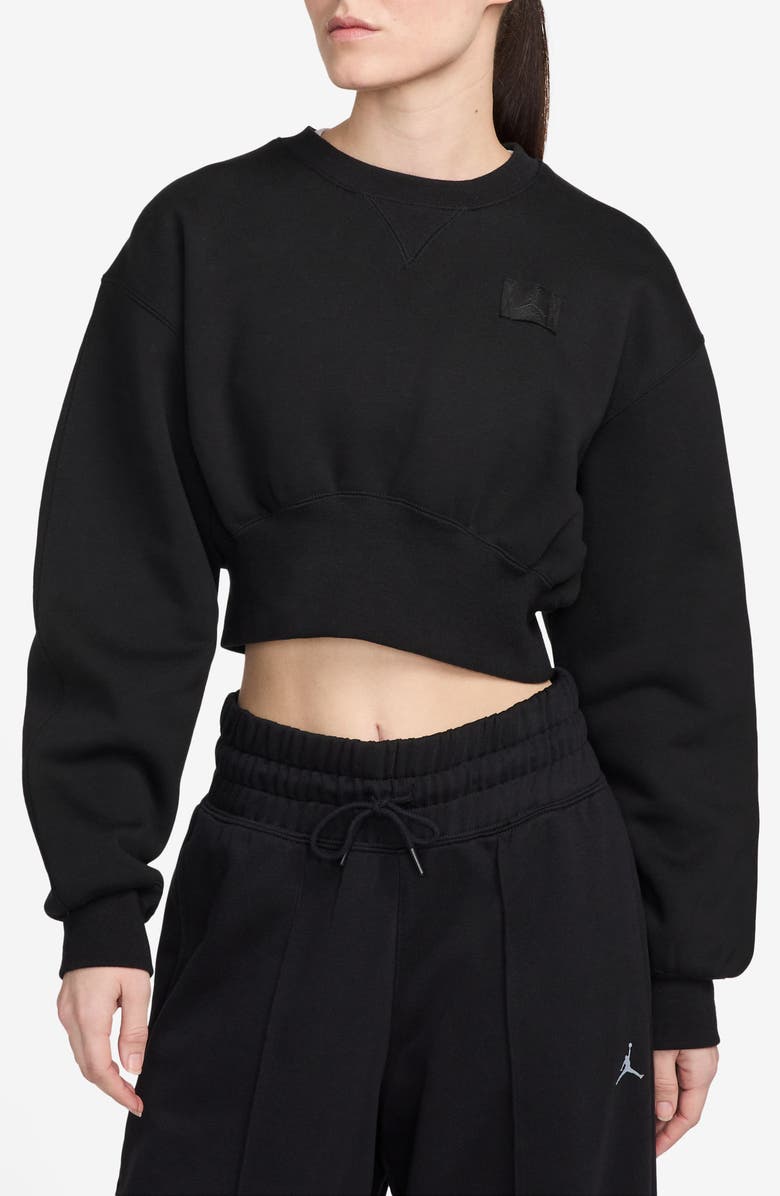 Jordan Flight Fleece Crop Sweatshirt, Main, color, 
