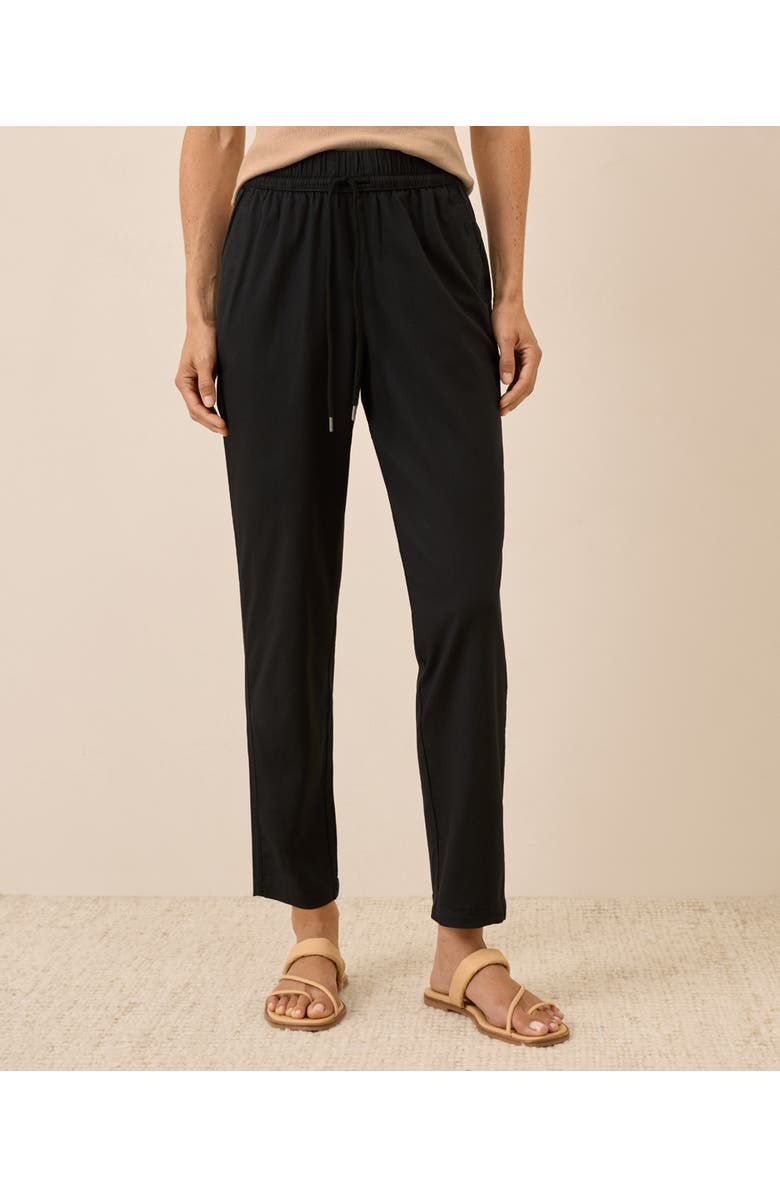 Pact Organic Cotton Daily Twill Drawstring Pant, Main, color, Black