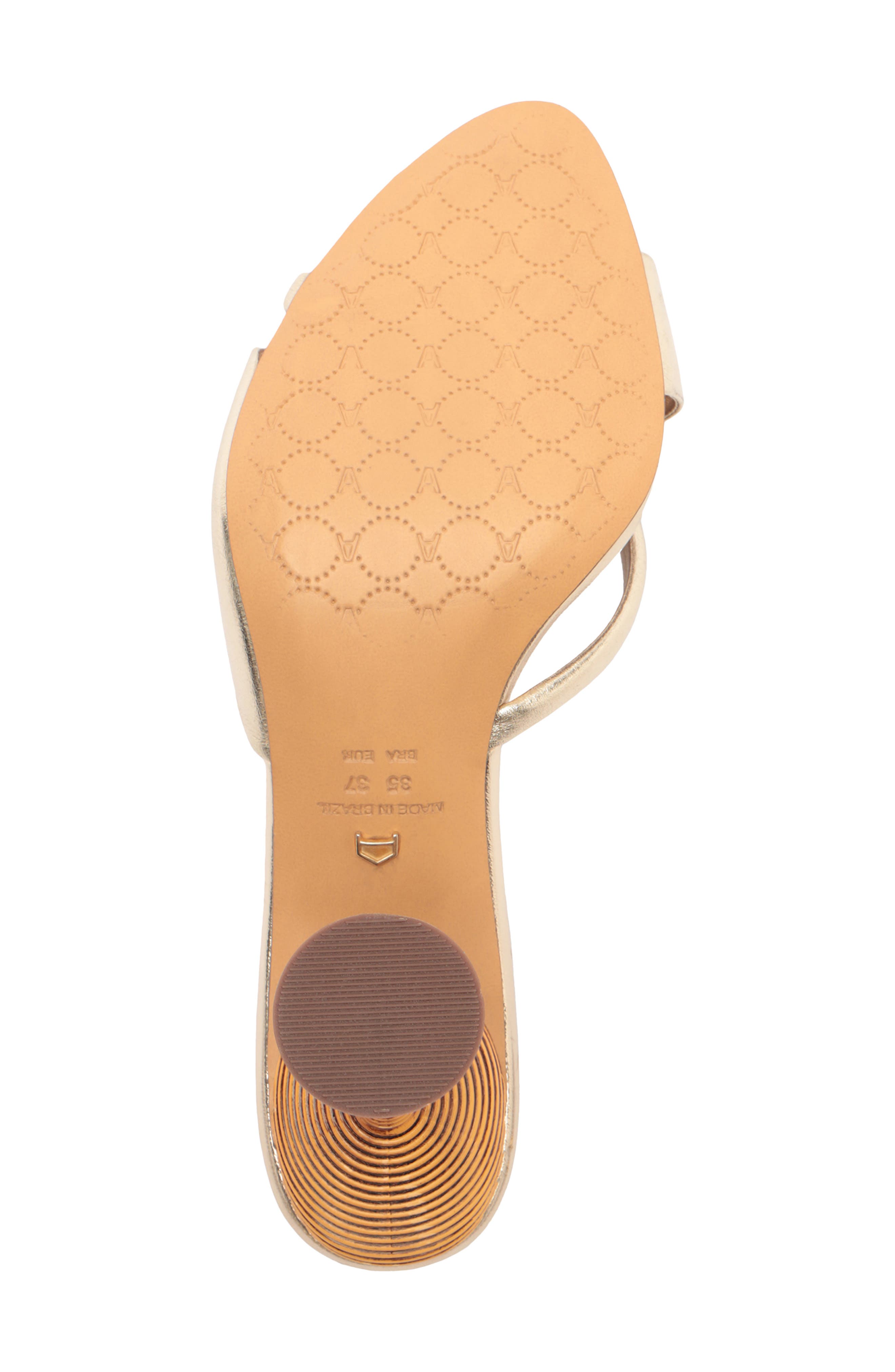 Arezzo Luca High Pointed Toe Slide Sandal, Alternate, color, Platino