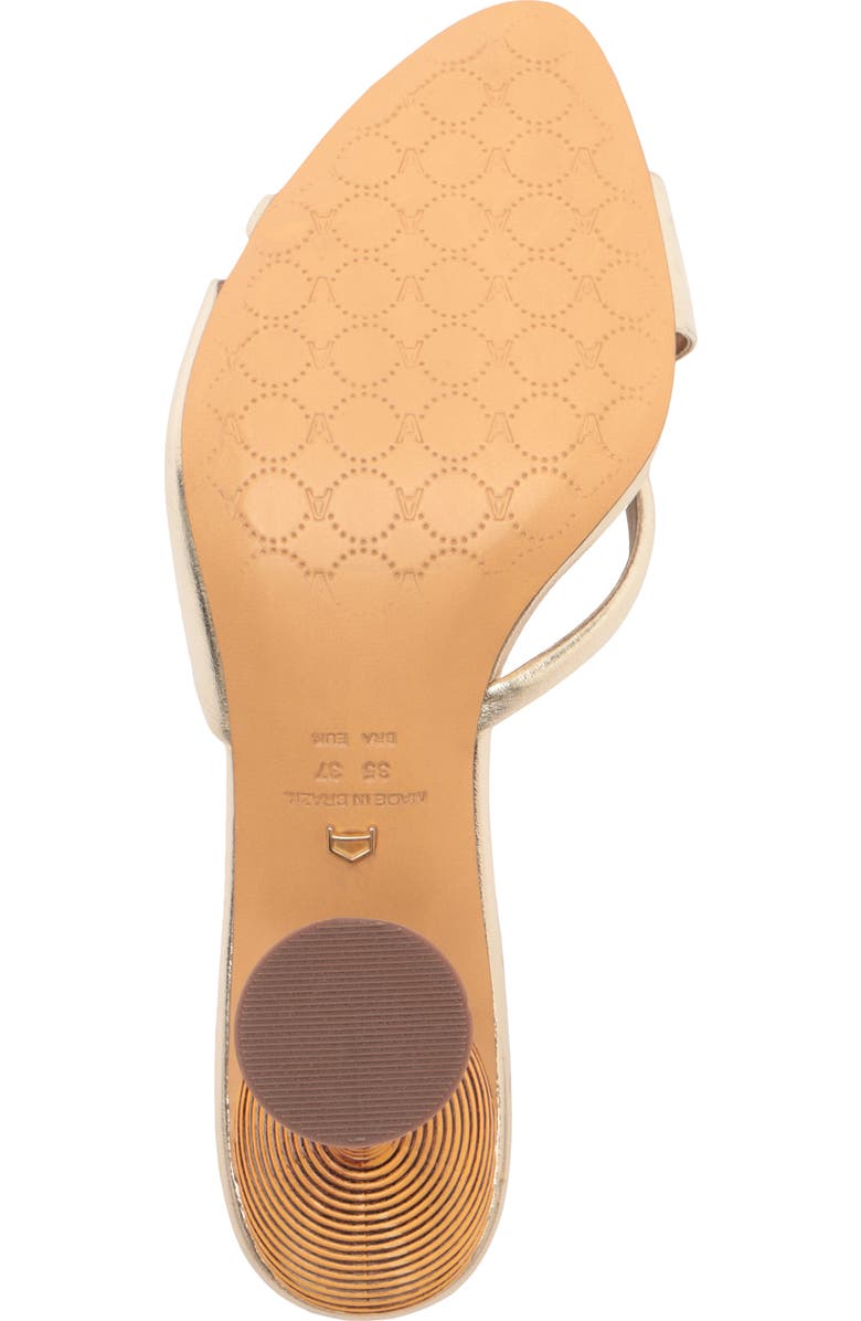 Arezzo Luca High Pointed Toe Slide Sandal, Alternate, color, Platino